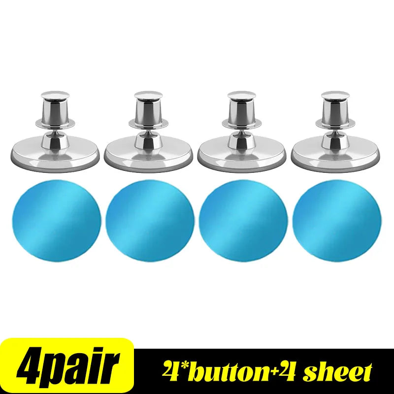 boucles magnétiques argent modernes adhésives détachables 17mm 20mm 25mm cặp đôi