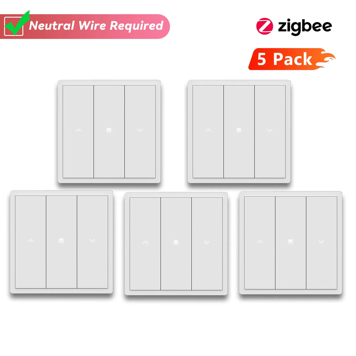 interrupteur intelligent blanc moderne minimaliste fixation murale prise courant câbles certification fcc ccc