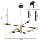 chandelier moderne globes blancs noir minimaliste led lumiereintérieur aluminium fixe