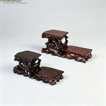 support vases objets decoratifs bois marron texture naturelle artisanale traditionnelle echangetable deco
