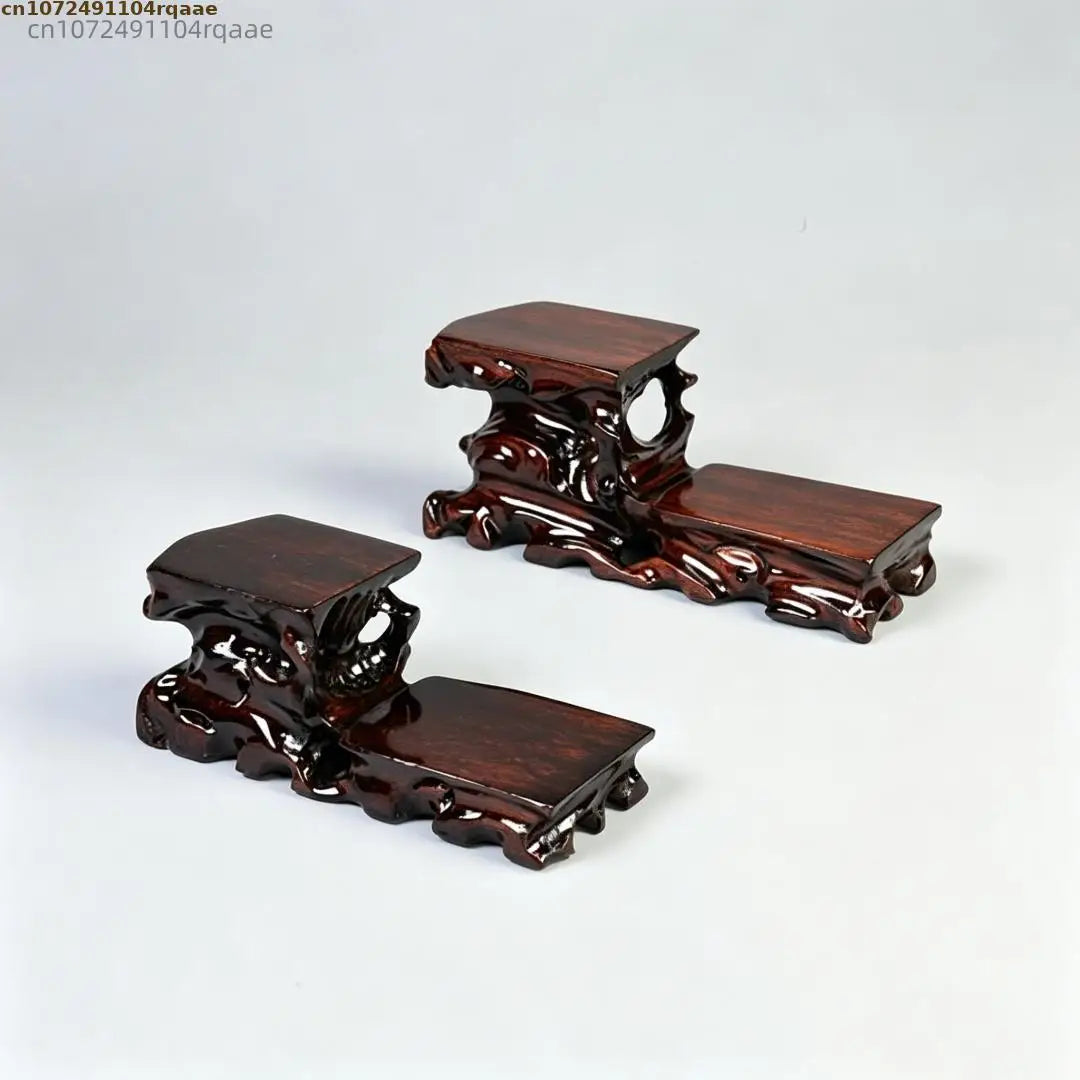 support vases objets decoratifs bois marron texture naturelle artisanale traditionnelle echangetable deco
