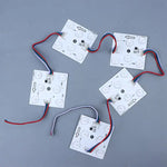 boîte lumière publicité led blanc moderne adhésif six leds câbles rouge blanc bleu variable