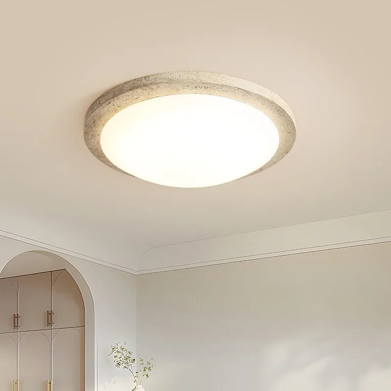 plafonnier led moderne minimaliste beige gris fixé surface tactile