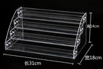 présentoirs cosmétiques transparents étagères réutilisables moderne supports vis fixés minimalistes