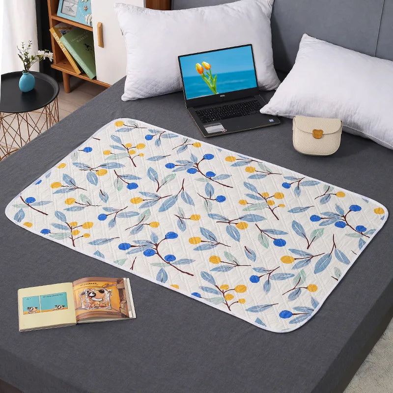 tapis jeu enfant moderne dinosaures pandas fleurs blanc orange vert