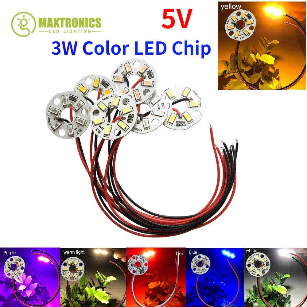 ampoule led ronde plaque circuit imprimé 32mm fils connexion éclairage moderne