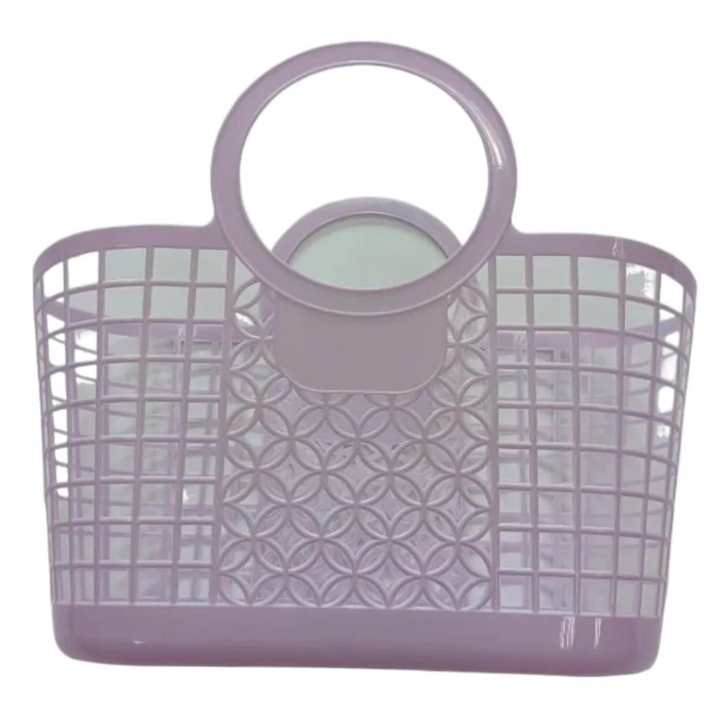 panier bleu vert moderne poignées utilisations multiples empilable plastique rouge jaune grille mailles opacité