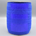 ruban dentelle fine blanc bleu rouge rose violet beige 28mm mariage décoration classique��