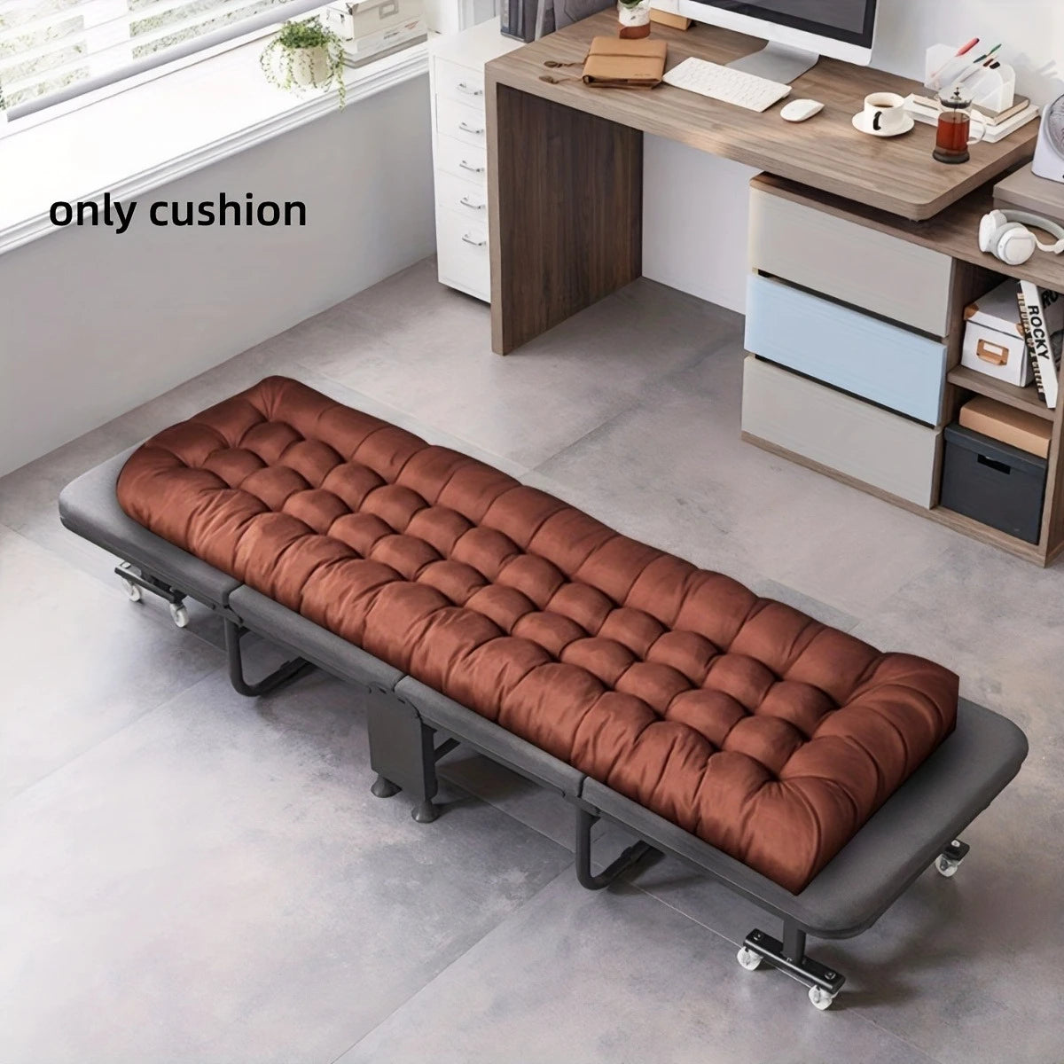 coussin chaise rouge moderne lavable machine 120x48cm texture coutures rubans fixations adultes