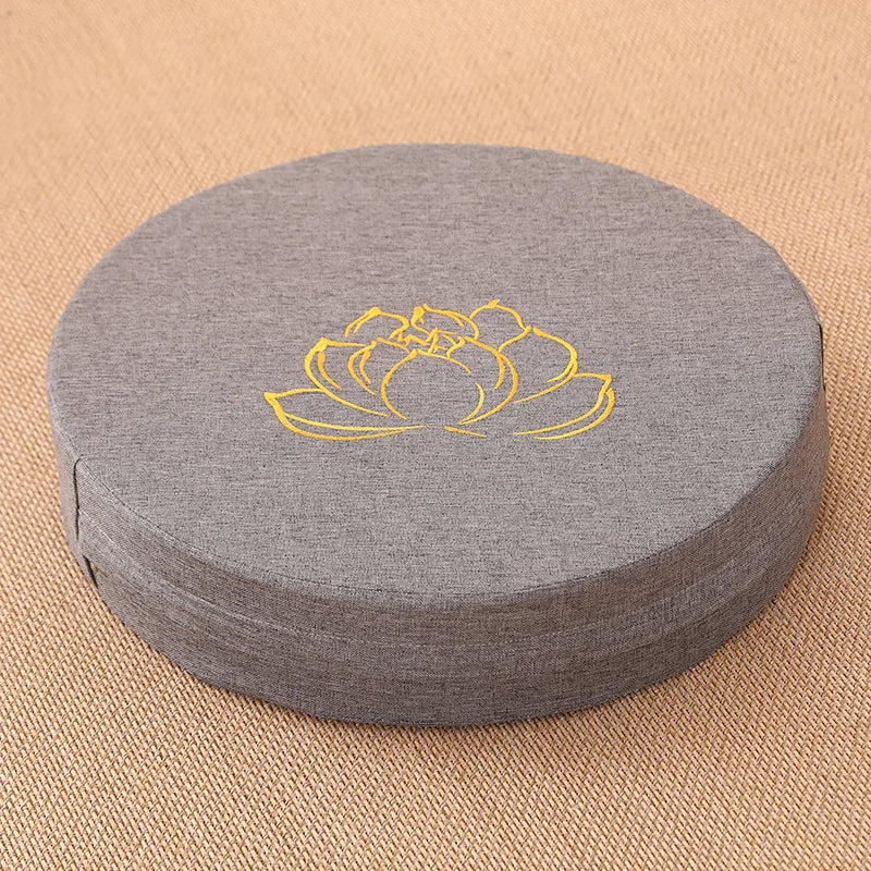 coussin sol violet gris marron bleu fleur lotus dorée moderne minimaliste imperméable anti décubitus
