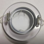 Anneau fixation LED noir argent chrome doré moderne
