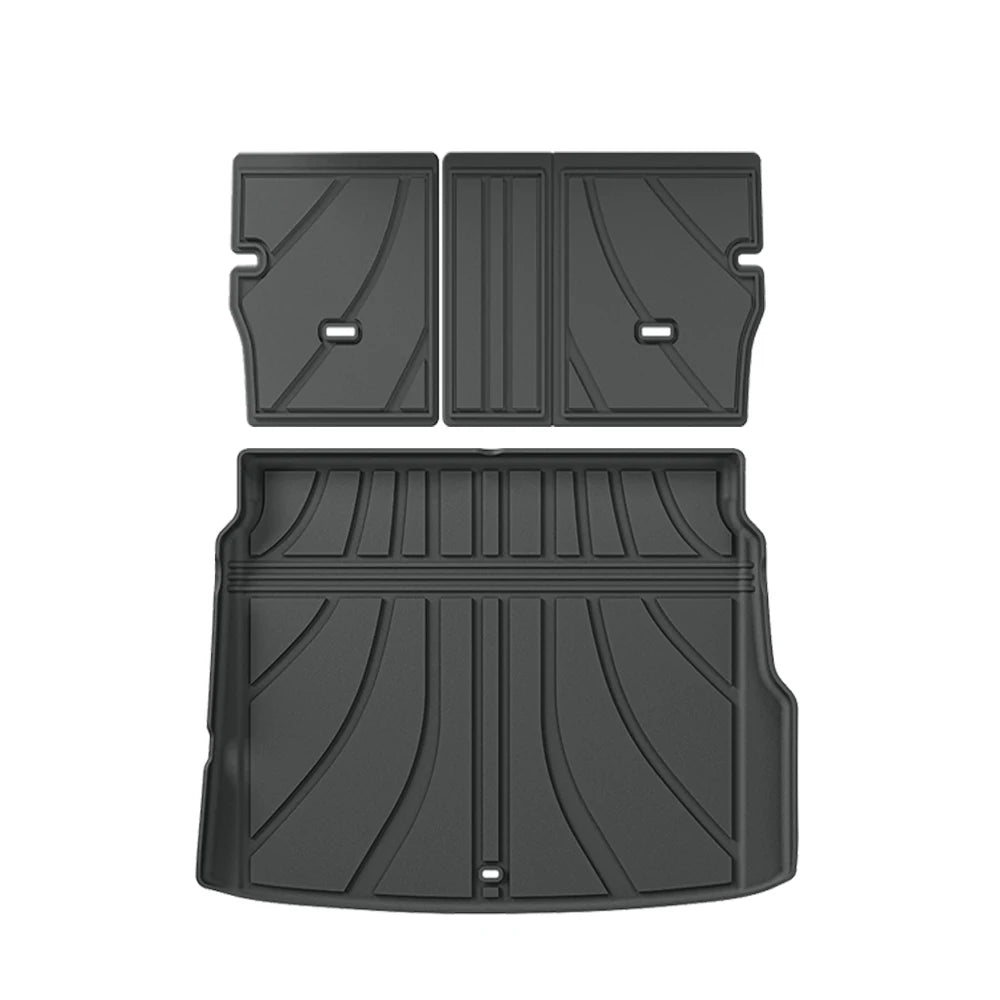 tapis sol voiture noir rayures moderne imperméable protection toutes saisons