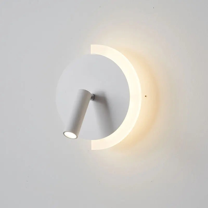 lampes murales modernes fixées mur rouge orangé vert noir blanc led