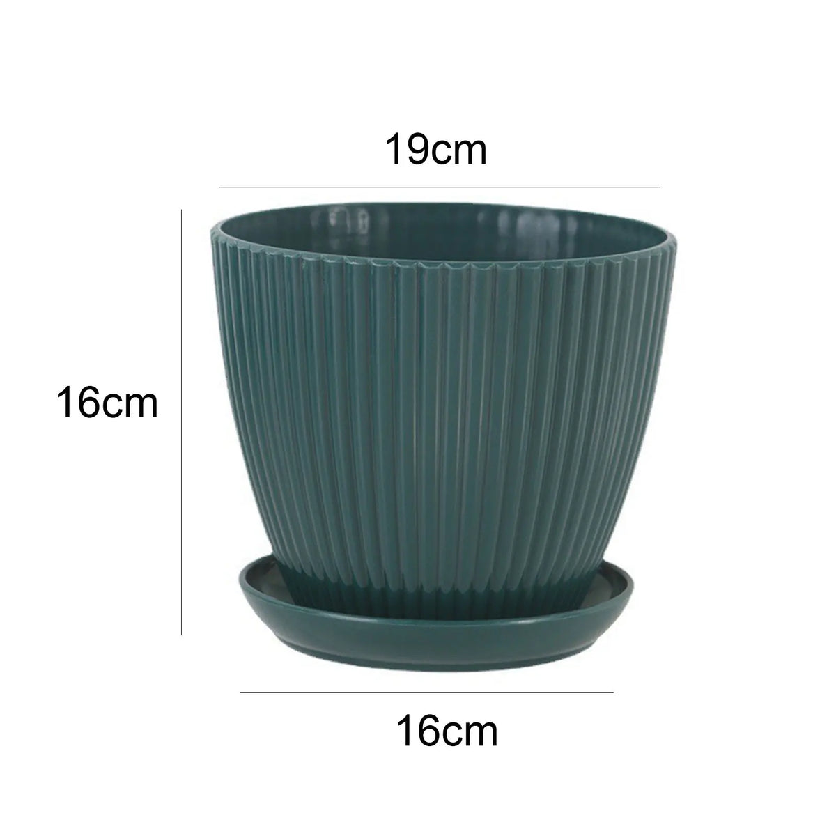 Pot fleurs moderne rayures vertes bleues blanches plateau support diverse couleurs