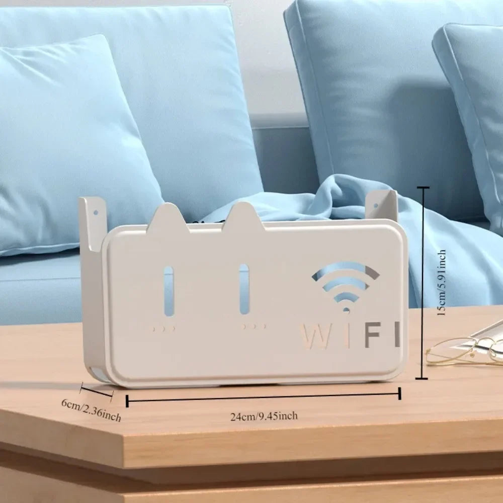 boîte rangement murale routeur blanc moderne facile plastique respectueux environnement minimaliste