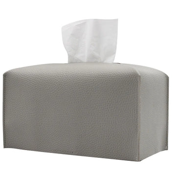 boîte mouchoirs simili cuir moderne blanc salon nuit vanity organizer support comptoir rembourrage hygiène