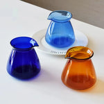vase moderne opaque couleur bleue orange 200ml 520ml verre borosilicate