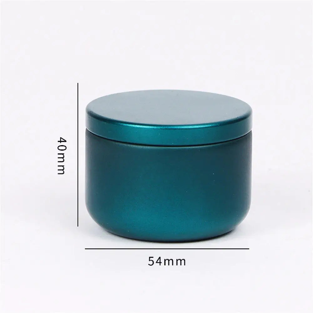 boîte thé métal ronde mate moderne rangement bijoux petits objets