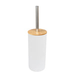 ensemble salle bain bambou distributeur savon porte brosse dents porte savon tasse noir