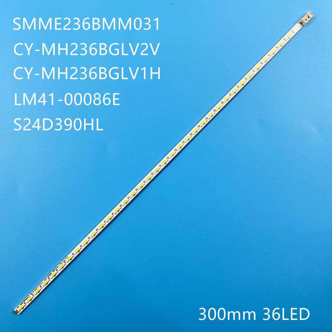bande led 300mm 36 leds blanc moderne éclairage tv 23.6 lumineuses connecteurs aluminium