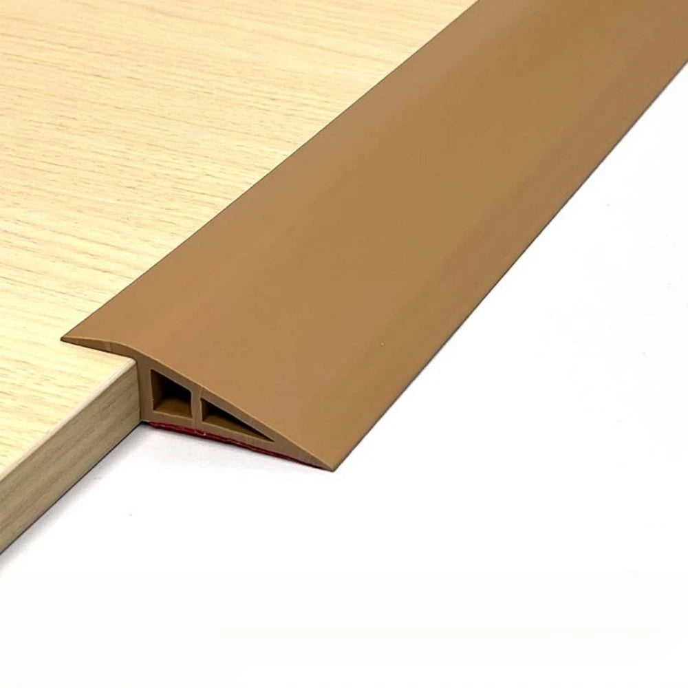 profil seuil pvc adhésif aspect bois moderne gris marron clair beige 1m longueur