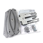 supports rangement acier inoxydable gris moderne facile économie espace vis silencieux ouverture closURE