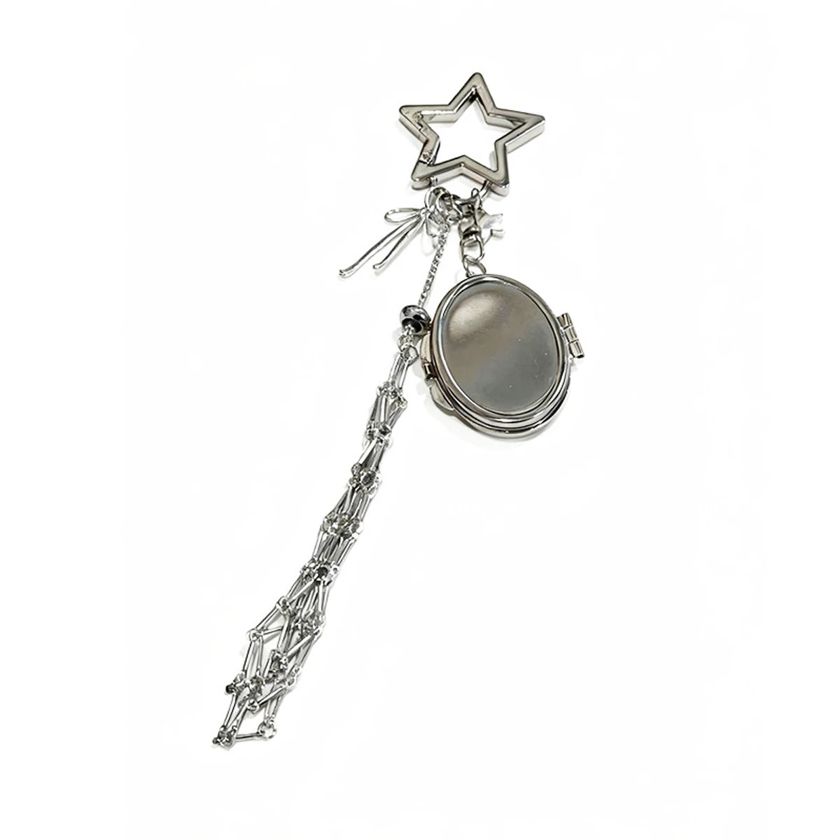 porte clés miroir étoile lèvres maquillage organisateur voyage féminin élégant core argenté rose