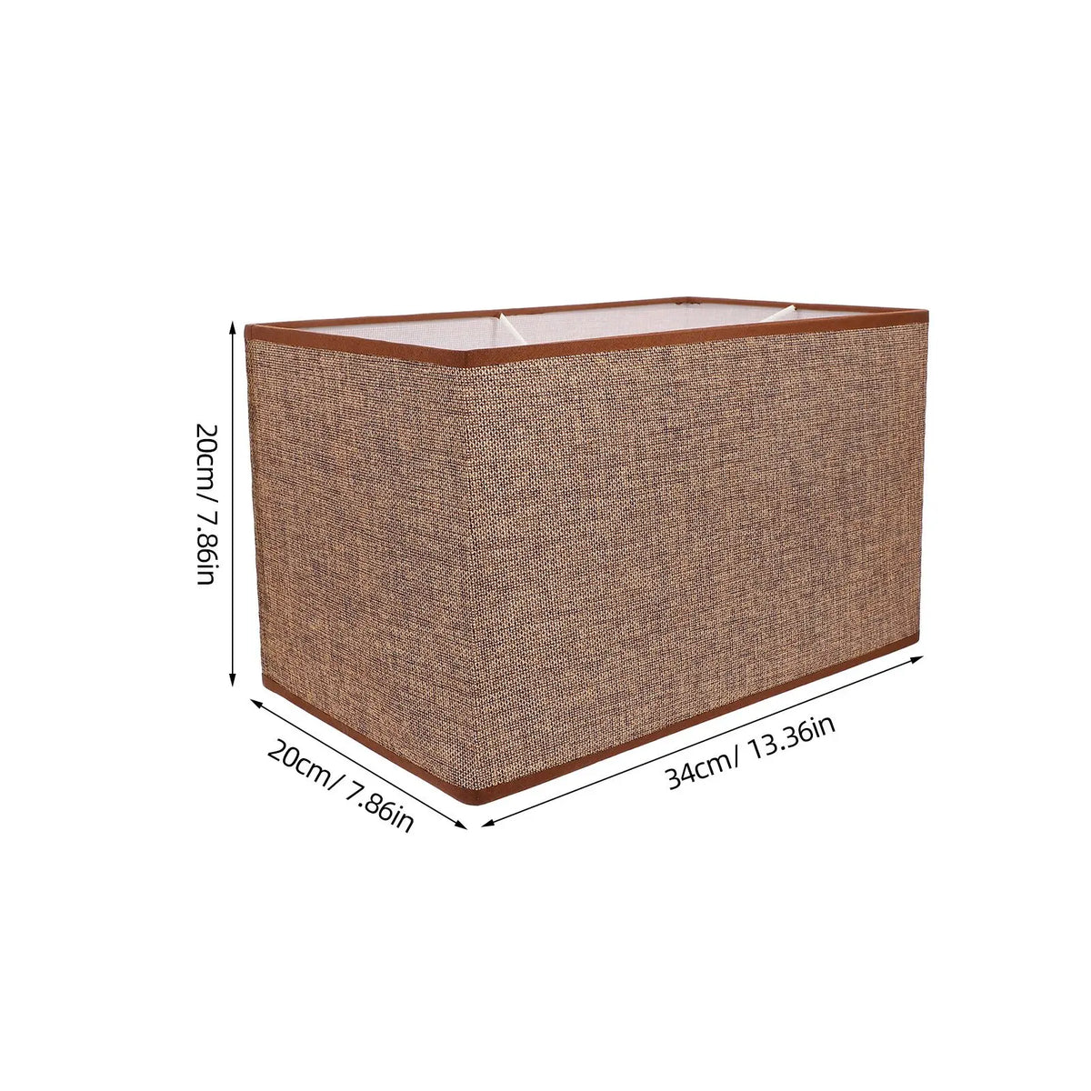 abat jour rectangulaire moderne tissu lin beige clair rose pâle opacité tringle