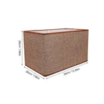 abat jour rectangulaire moderne tissu lin beige clair rose pâle opacité tringle