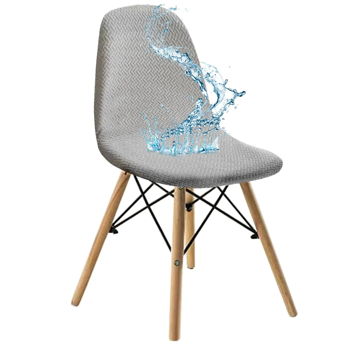 housse chaise jacquard elasthanne polyester moderne vert beige bleu marine noir gris marronpaque minimaliste