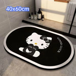 tapis bain antidérapant absorbant rapide séchage rapide motif hello kitty kawaii décoratif tapis doux