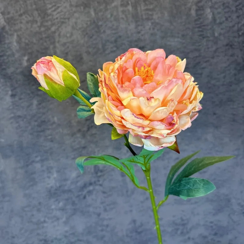 décoration mariage bouquet artificiel pivoine rose blanc naturelintérieur