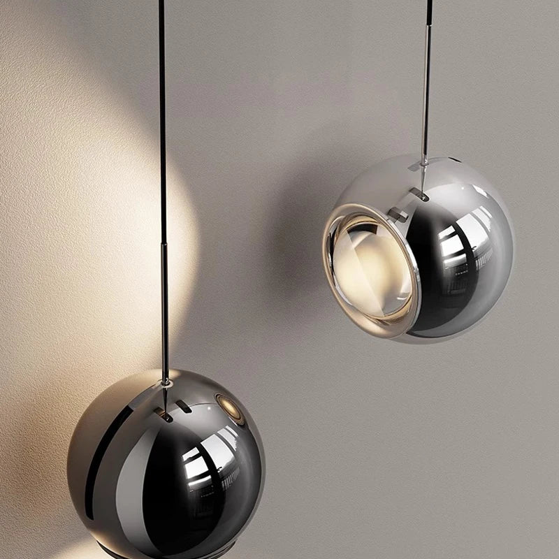 Détail du câble de luxe et de l'abat-jour en aluminium