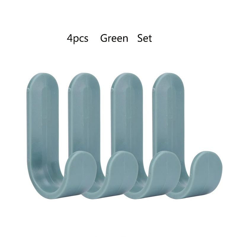 porte clés adhésifs modernes blanc jaune rose bleu vert minimalistes pièces organisateur mural écologique