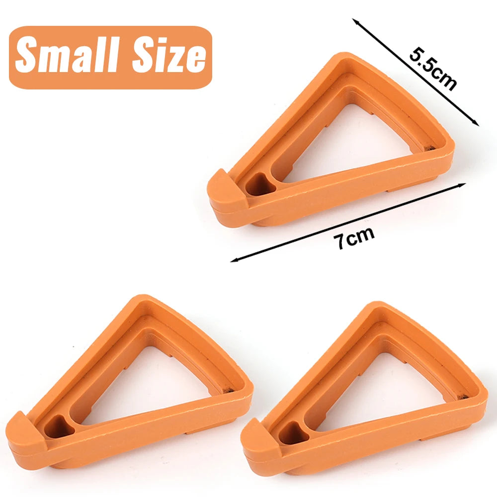 supports pot fleurs adhésifs modernes orange 20 pièces triangle plat invisible extérieur