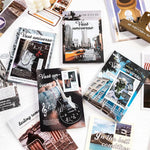 cartes postales vintage paysages urbains nature clips décoratives minimalistes modernes