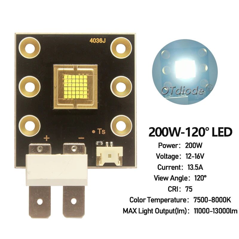 ampoule led 20w 60w 75w 90w 150w 200w 250w 300w 400w 12v 36v scène
