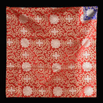 écharpe élégante brocart floral doré rouge bleu jaune classique respectueux environnement pliable multifonctionnelle