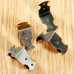clips coin noir doré vis classique fourreurs travail bois petits grands
