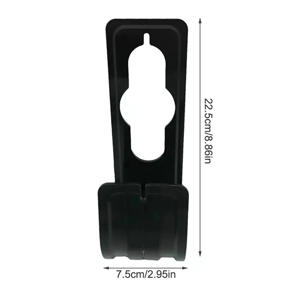 enrouleur tuyau arrosage adhésif utilitaire vert bleu noir minimaliste fixations vis clous flexible
