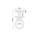 clips fixation blancs plastique moderne rideau polonais accessoires rideau clips suspension