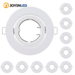 spots led blancs encastrables rond métal moderne gu10 mr16 clips facile 100mm flux lumineux