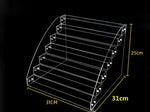 présentoirs cosmétiques transparents étagères réutilisables moderne supports vis fixés minimalistes