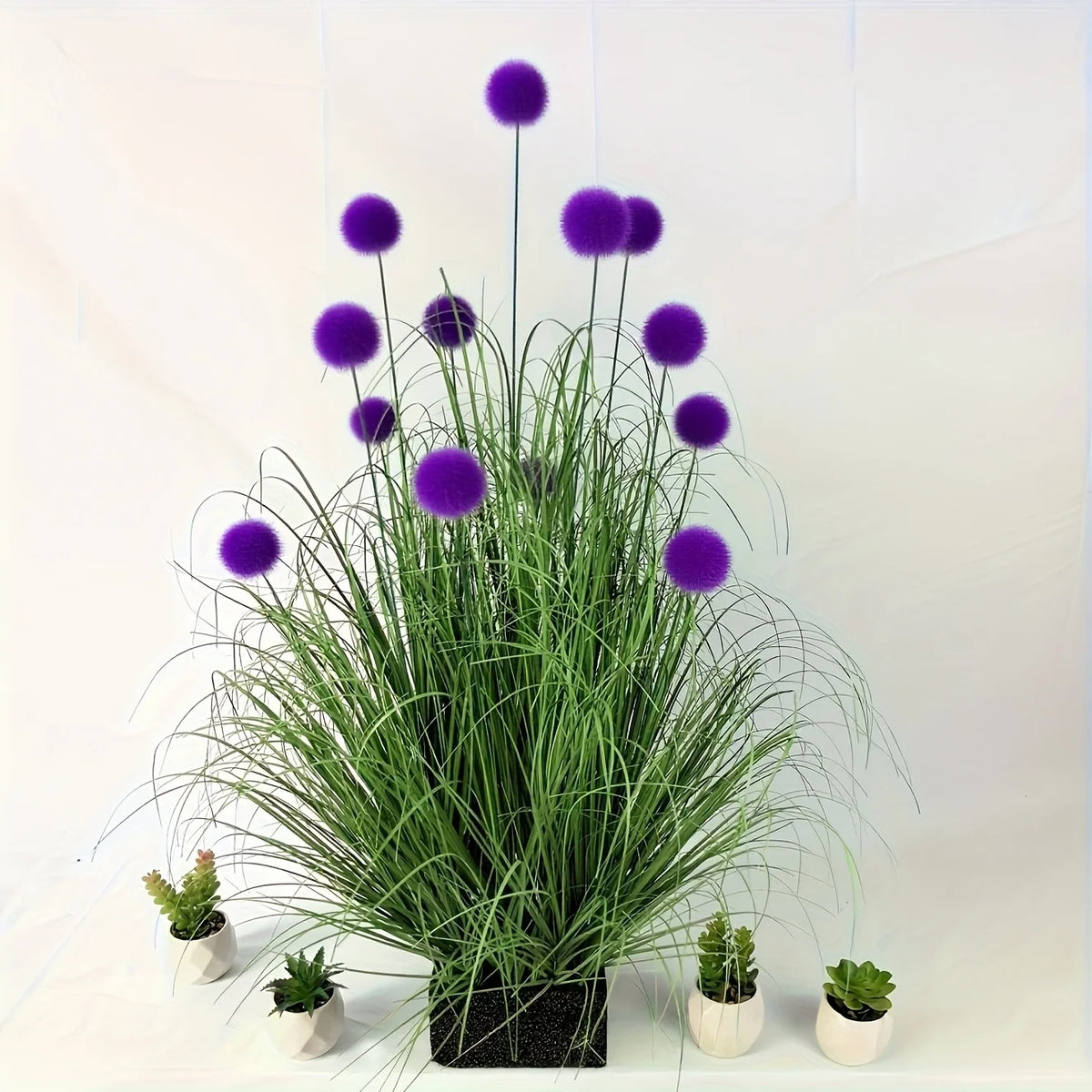 décoration intérieure extérieure plante artificielle pot violet moderne festives exposition