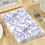 Lot de 20 serviettes en papier porcelaine emballées