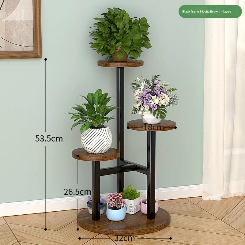 étagère plantes moderne multi niveaux noire blanche bois pots succulentesintérieurextérieur