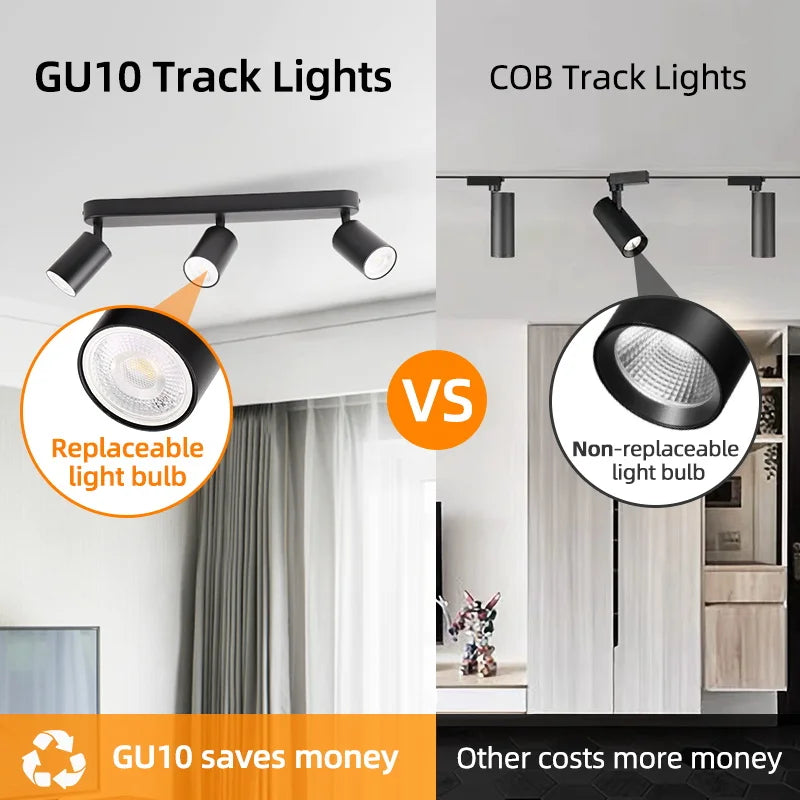 spots led plafonniers gu10 remplaçables ampoules modernes éclairage intérieur chambre cuisine