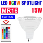 ampoule led e27 gu10 mr16 e14 blanc moderne télécommande 24touches variable ambiance chambre