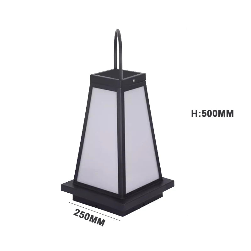 lanterne extérieure étanche noir blanche classique ip65 led e27 moderne jardin cour fixations métalliques
