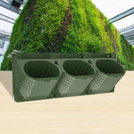 pots muraux modulaires plantes vert foncé moderne minimaliste drainage fixations MODULES ASSEMBLAGE